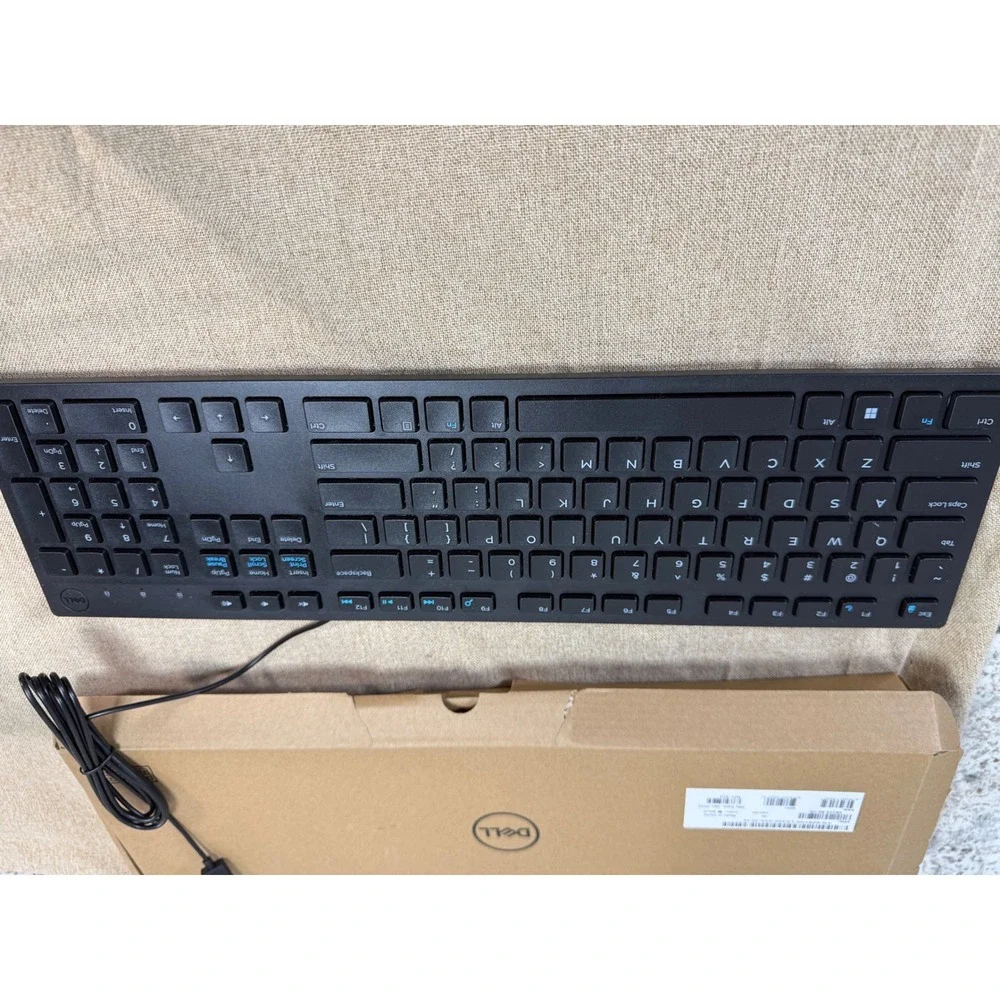 Dell KB216 Wired Multimedia Keyboard Black Chiclet Keys USB New Open Box